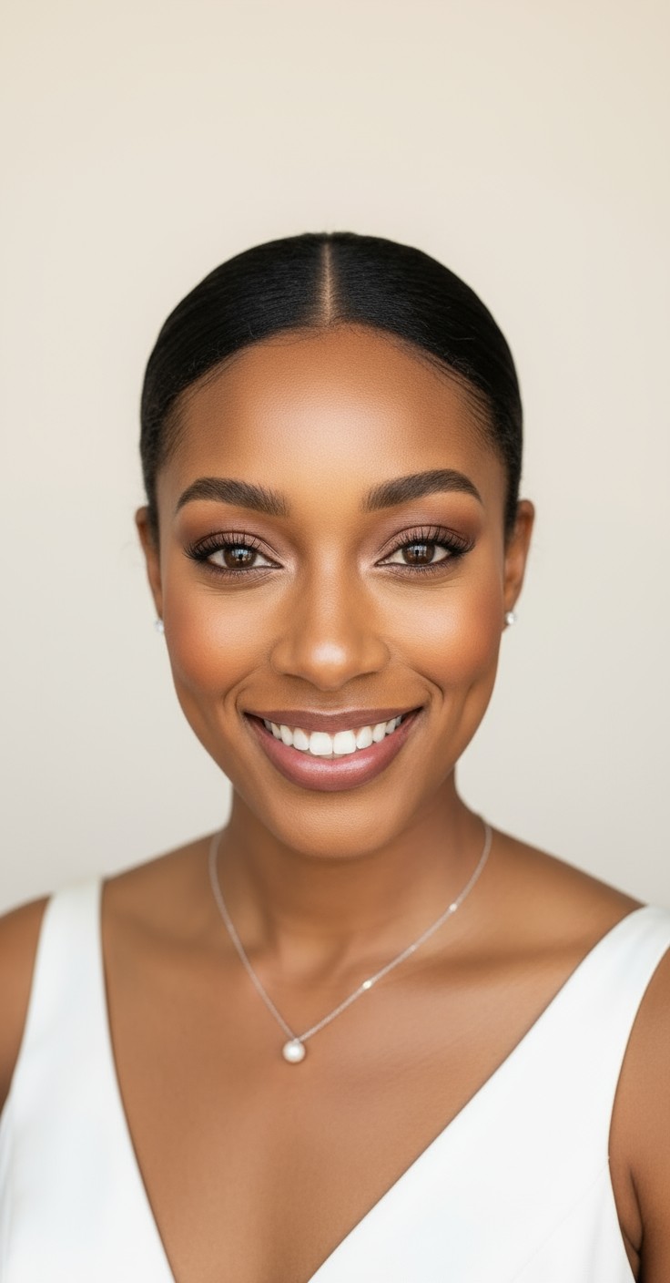 After Sleek Wedding Updo